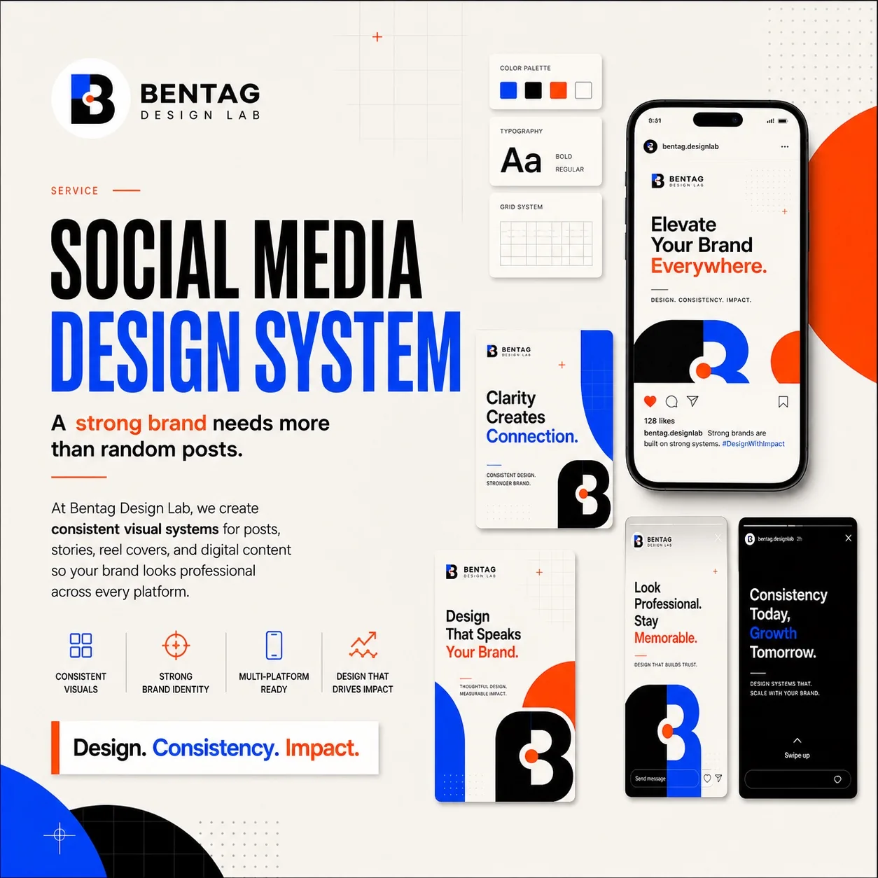 Bentag social media service poster