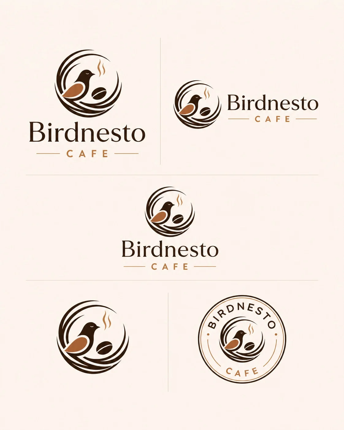 Birdnesto logo variations