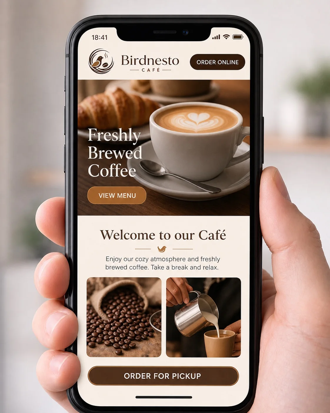 Birdnesto mobile website