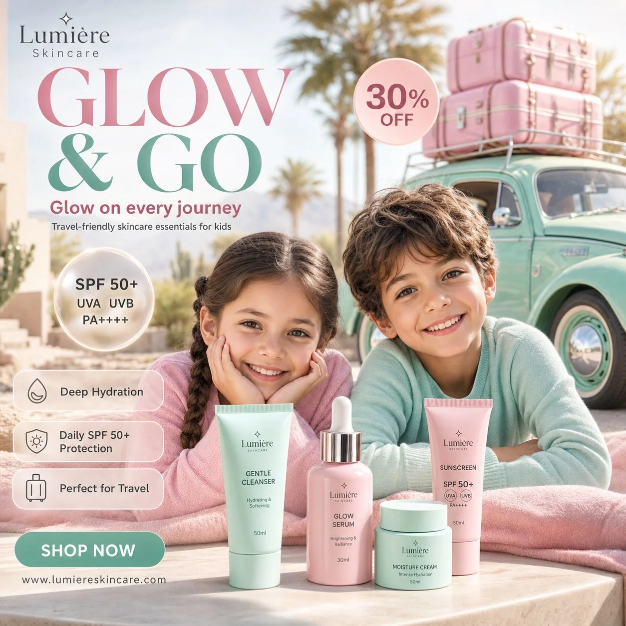 Lumiere kids travel campaign